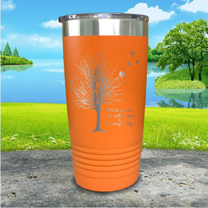 Roots To Grow Engraved Tumbler