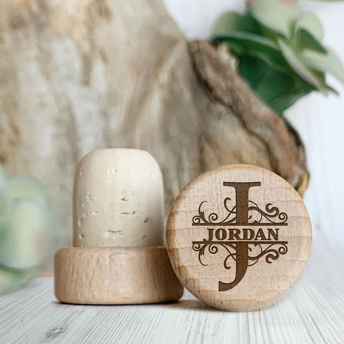 Personalized Wine Stopper Monogram Initial