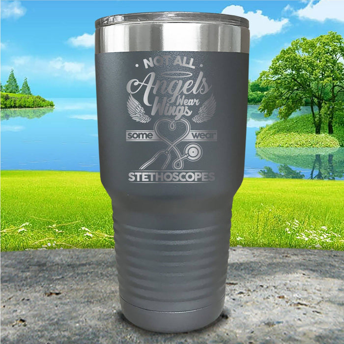 Not All Angels Wear Wings Nurse Engraved Tumbler