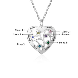 Heart-shaped Tree of Life Tree of Life Necklace