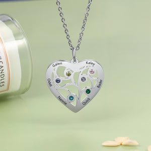 Heart-shaped Tree of Life Tree of Life Necklace