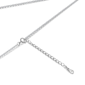 S925 Silver Double Heart Necklace
