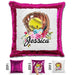 NEW Custom Softball Magic Sequin Pillow Pillow BLINGZ Hot Pink 