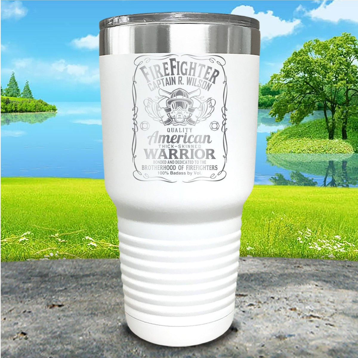 Firefighter Engraved Tumbler — Maddie & Co.