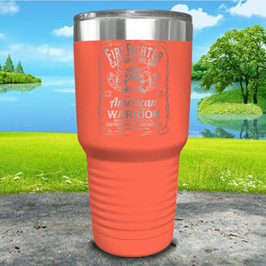 Firefighter Warrior Personalized Engraved Tumbler