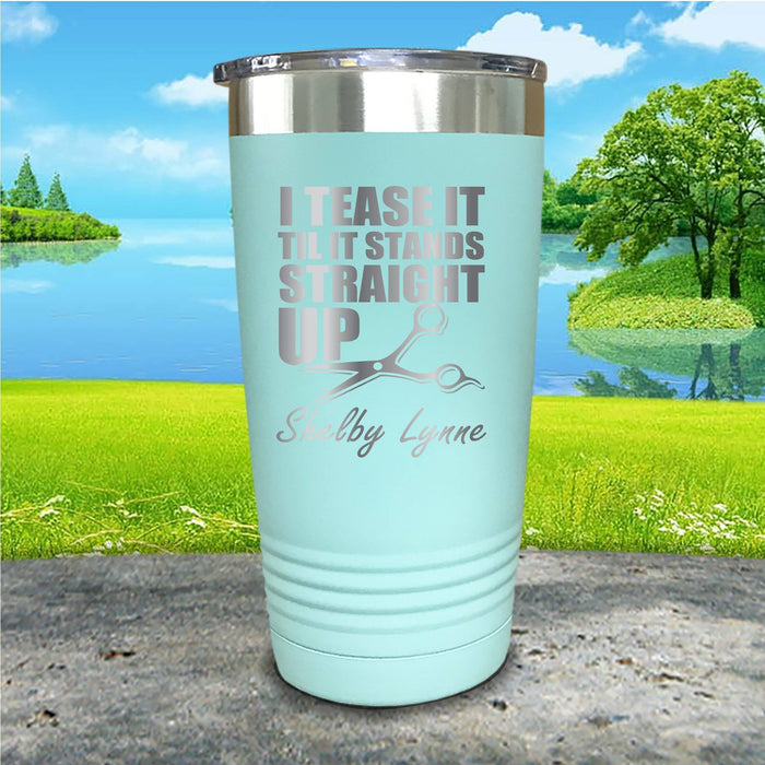 Hairstylist I Teased It Personalized Engraved Tumbler