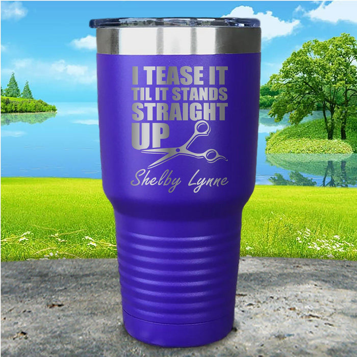 Hairstylist I Teased It Personalized Engraved Tumbler