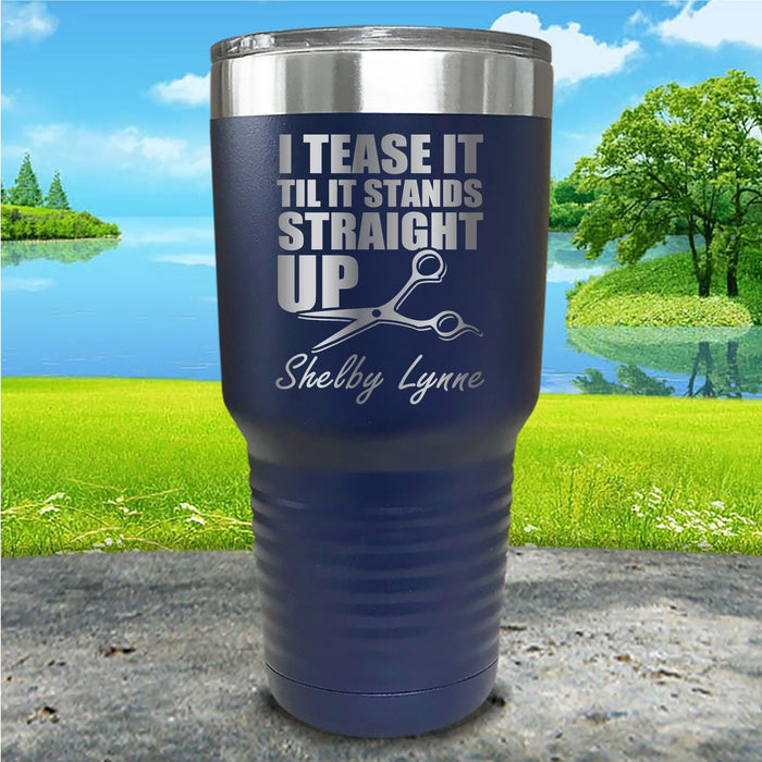 Hairstylist I Teased It Personalized Engraved Tumbler