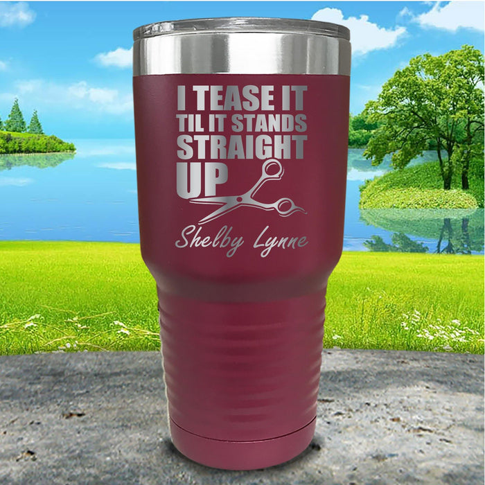 Hairstylist I Teased It Personalized Engraved Tumbler