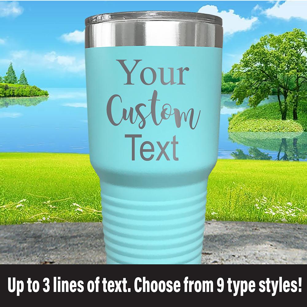 Personalized Laser Engraved Tumbler with Names or Custom Text