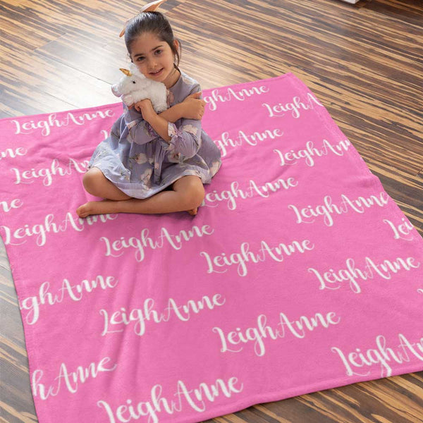 Childrens blankets outlet with names on