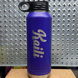PERSONALIZED Name Engraved 32oz Sport Bottle