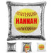 Softball Personalized Magic Sequin Pillow Pillow GLAM Silver Red 