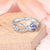 Personalized CZ Birthstone and Engraved Name 925 Sterling Silver Ring, Infinity Love for Mom
