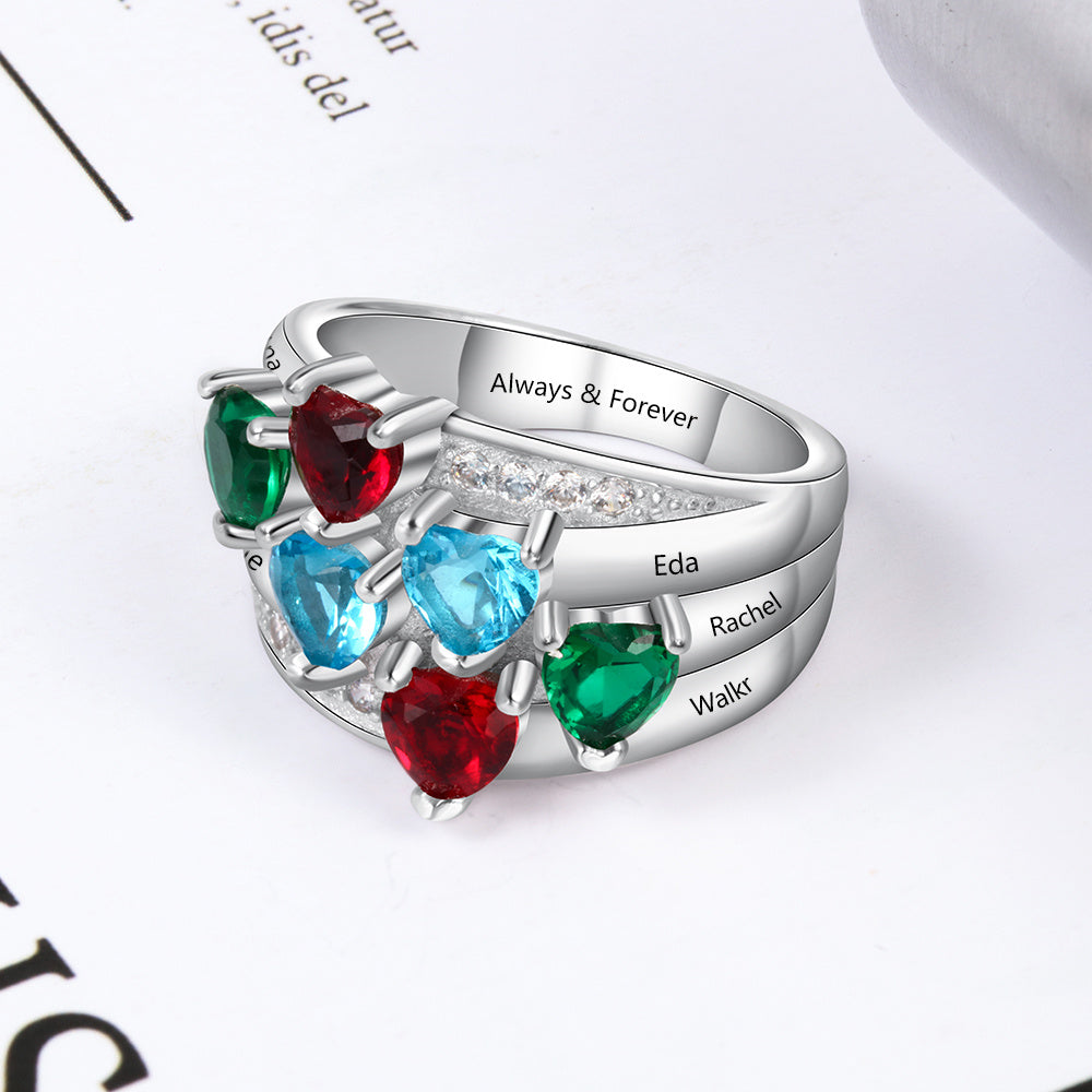 Top 5 Mother's Day Birthstone Name Rings