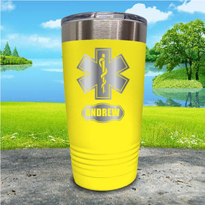 Star Of Life EMT Personalized Engraved Tumbler