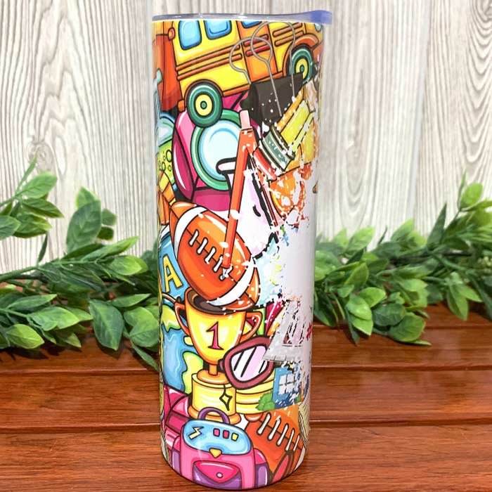 Personalized Teacher Back to School Skinny Tumbler