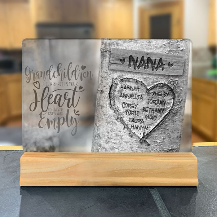 Personalized Infinity Wood Plaque | Customized Couples Gifts