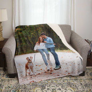 Custom Photo Blanket - Upload your own Picture to create a Personalized Photo Blanket