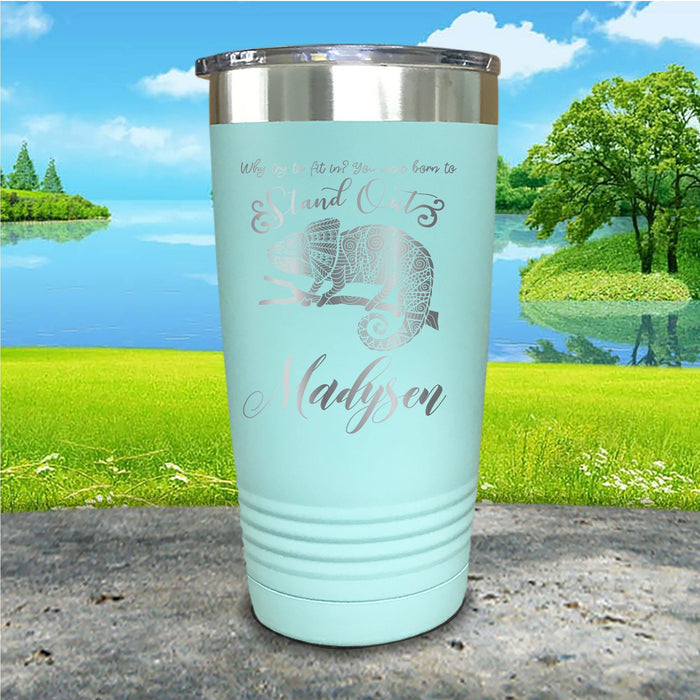 Stand Out Chameleon Personalized Engraved Tumbler