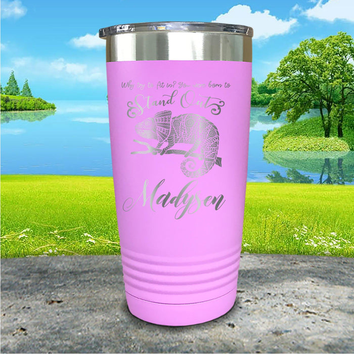 Stand Out Chameleon Personalized Engraved Tumbler