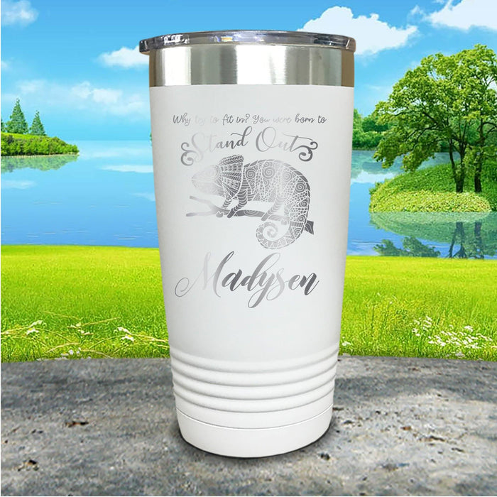 Stand Out Chameleon Personalized Engraved Tumbler