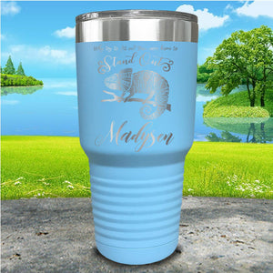Stand Out Chameleon Personalized Engraved Tumbler
