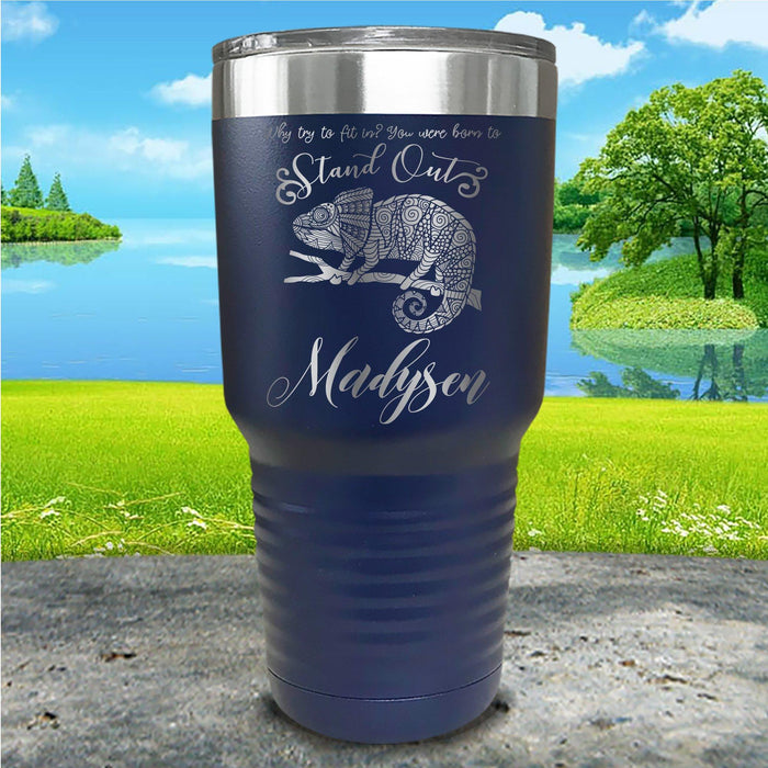 Stand Out Chameleon Personalized Engraved Tumbler