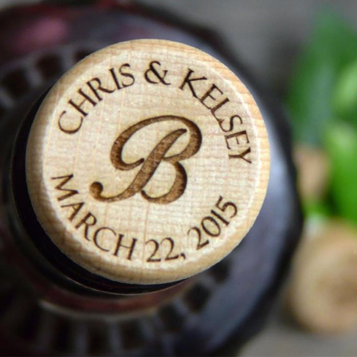 Personalized Wine Stopper Wedding Favors