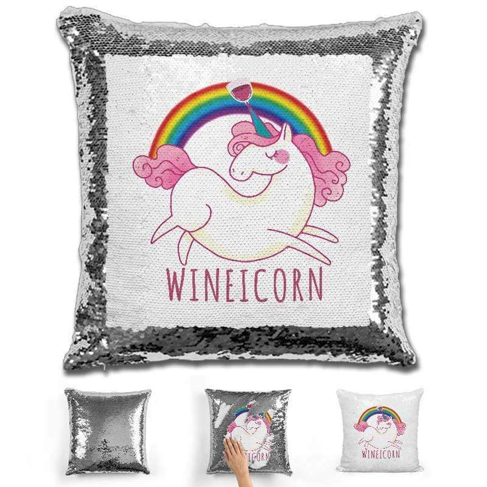 Wineicorn Magic Flip Sequin Pillow Pillow GLAM 